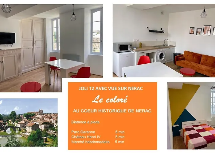Le Colore- T2 Confortable Avec Vue Sur Nerac
